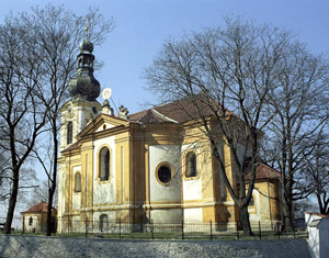 Kostel sv. Klimenta, Odolena Voda. Celkový pohled.